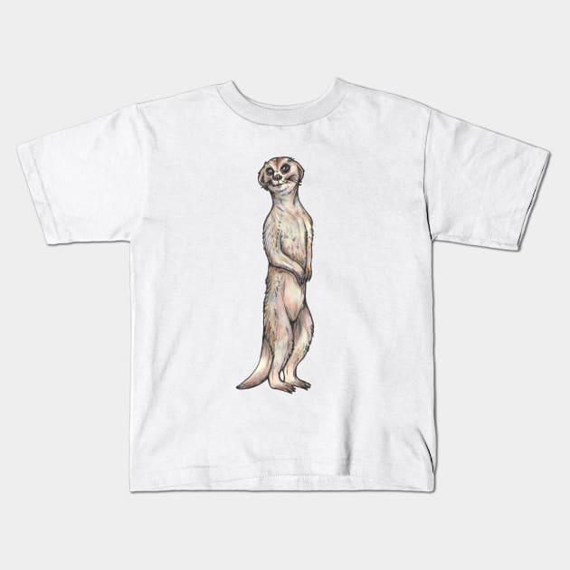 Meerkat Kids T-Shirt by Rose Rivers